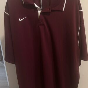 Nike Men's Burgundy Polo Shirt XXL